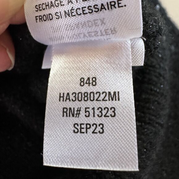 Halogen Black Mock Neck Sequin Sparkle Sweater XS - Picture 8 of 15